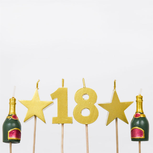 18th Birthday Topper Candle Set