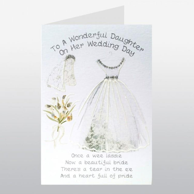Daughter Wedding Day Card