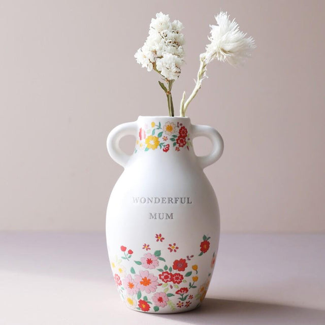 Wonderful Mum Ceramic Floral Vase