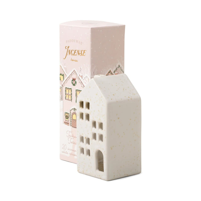Ceramic Village White House Teakwood and Tobacco Incense Holder