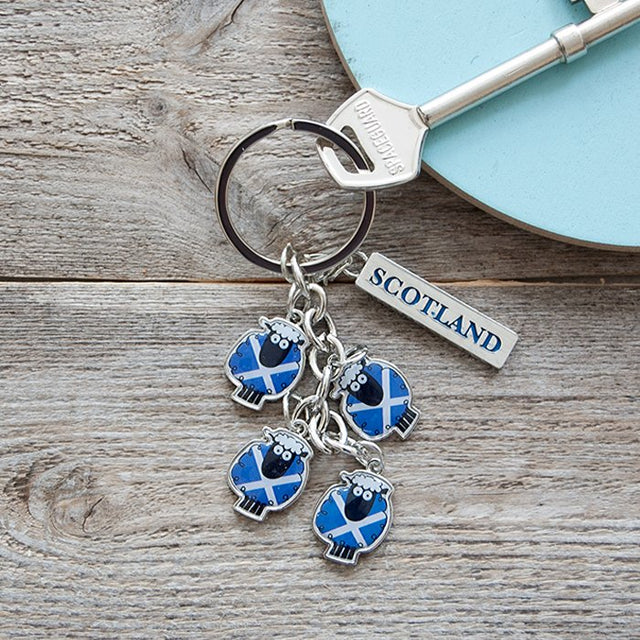 Saltire Sheep Keyring
