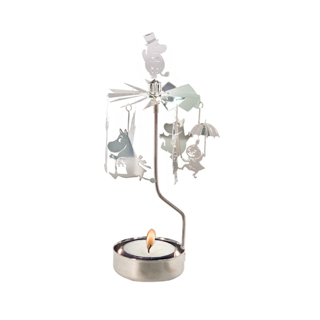 Moomin Family Tea Light Rotary in Silver