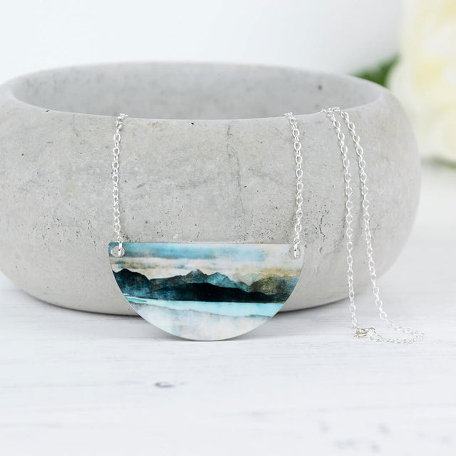 Skye from Bealach Aluminium and Silver Necklace