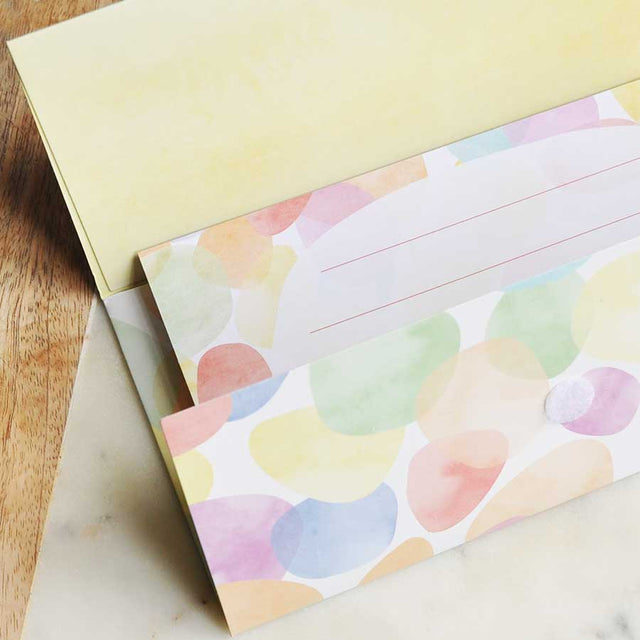 Birthday Multi Pastel Colour Money Envelope