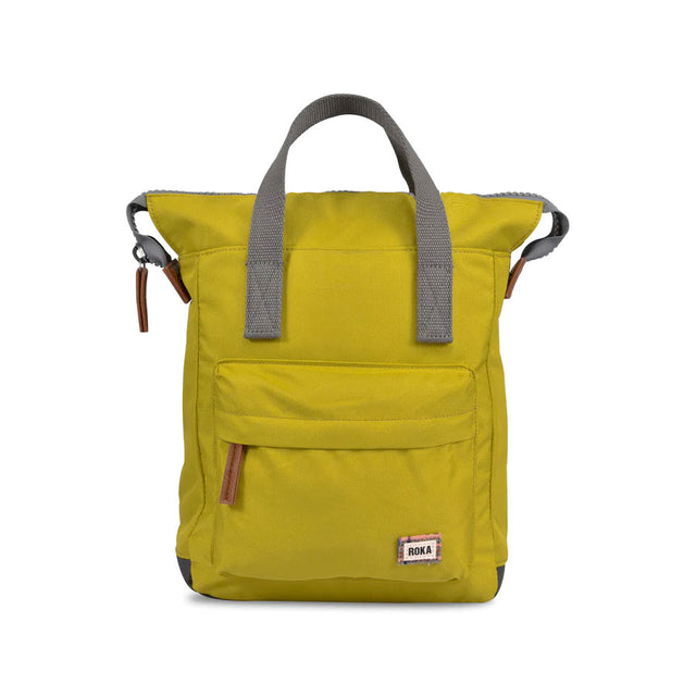 Pea Yellow Canvas and Flannel Bantry Backpack