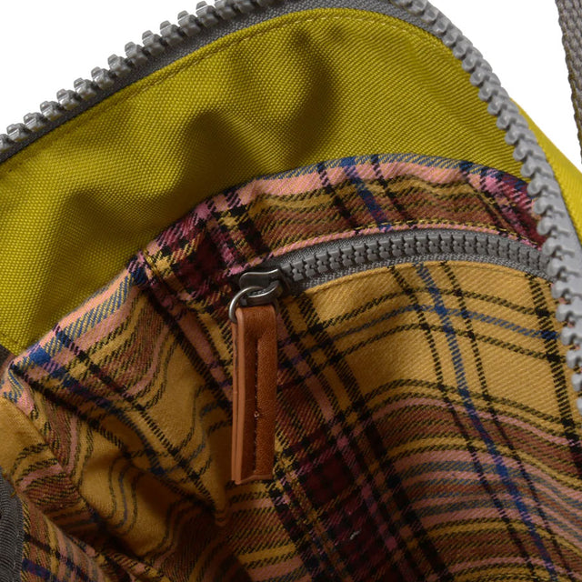 Pea Yellow Canvas and Flannel Bantry Backpack