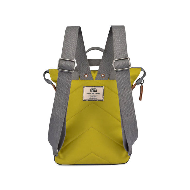 Pea Yellow Canvas and Flannel Bantry Backpack