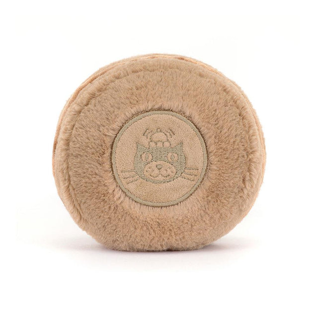 Jellycat Amuseables Mona Macaron Chocolate Back Facing