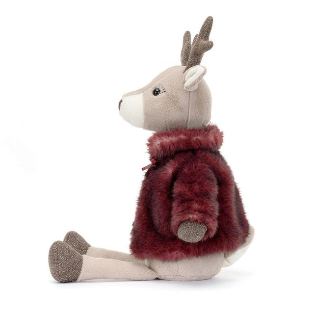 Jellycat Vivien Reindeer Soft Toy Side Facing