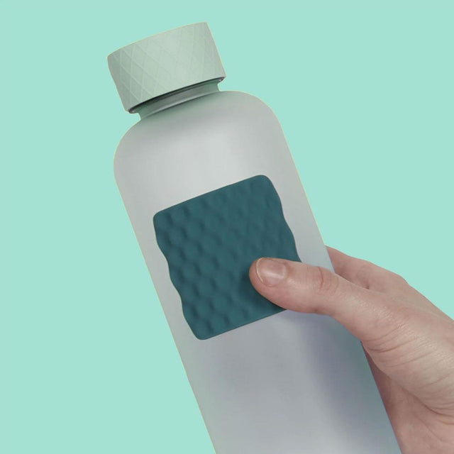 Mesh Green Slab Square Silicone Sensory Sticker Close Up