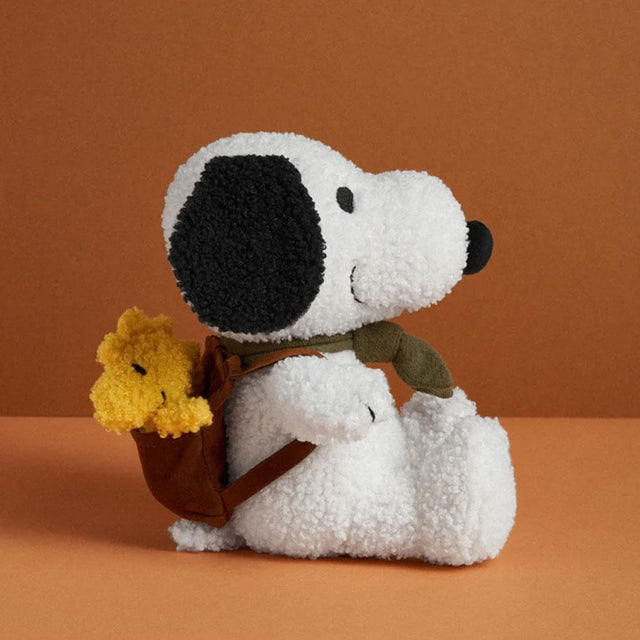Snoopy with Woodstock in Backpack Soft Toy