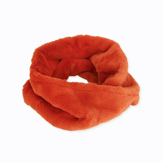 Burnt Orange Chunky Faux Fur Snood