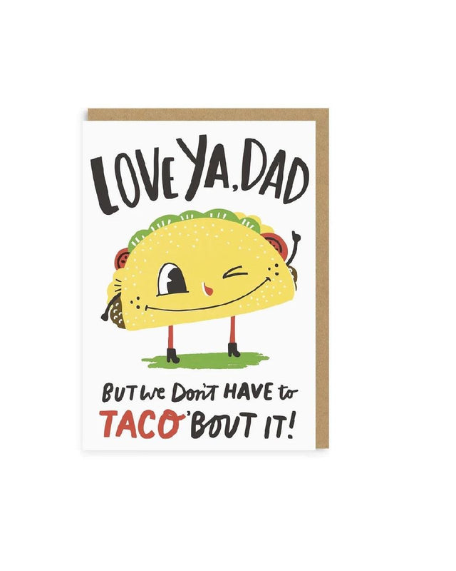 Taco Dad Greeting Card