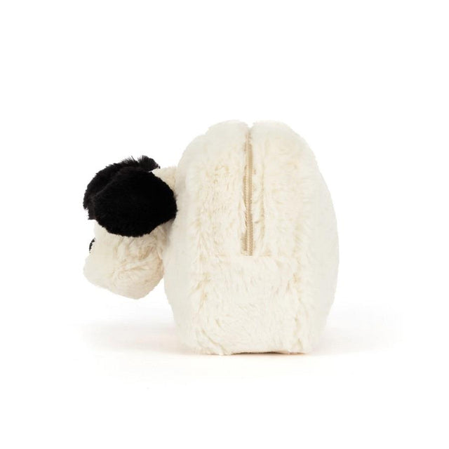 Jellycat Rufferty Puppy Pouch Side Facing