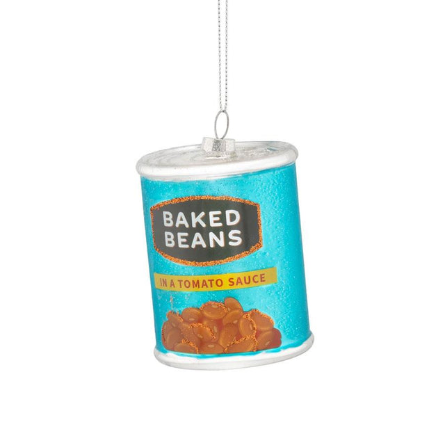 Baked Beans Glass Bauble