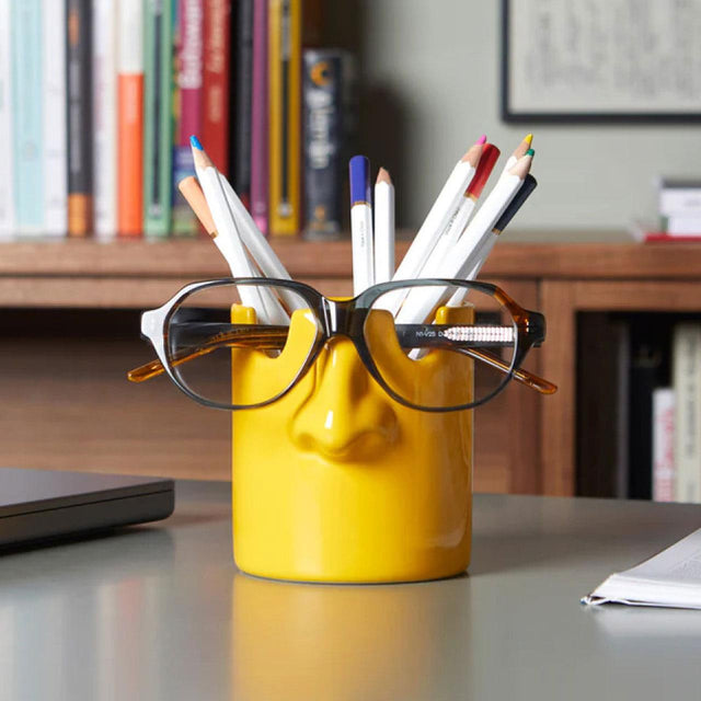 Mustard Pen and Glasses Holder