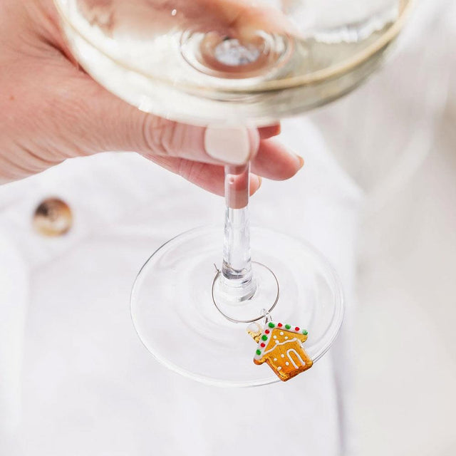 Christmas Wine Glass Charms Set