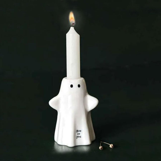 East of India Boo To You Ghost Mini Candle Holder