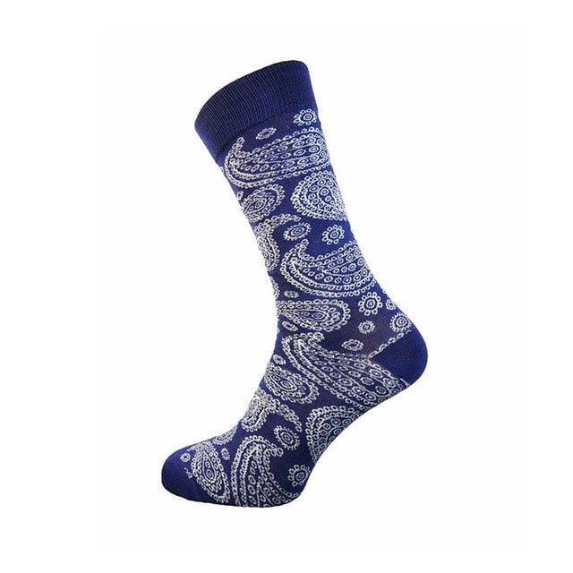 Joya Purple Paisley Bamboo Men's Socks