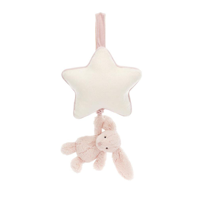 Jellycat Bashful Blush Bunny Musical Pull Toy