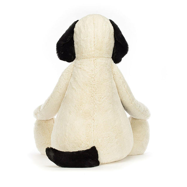 Jellycat Bashful Black & Cream Puppy Giant Back Facing