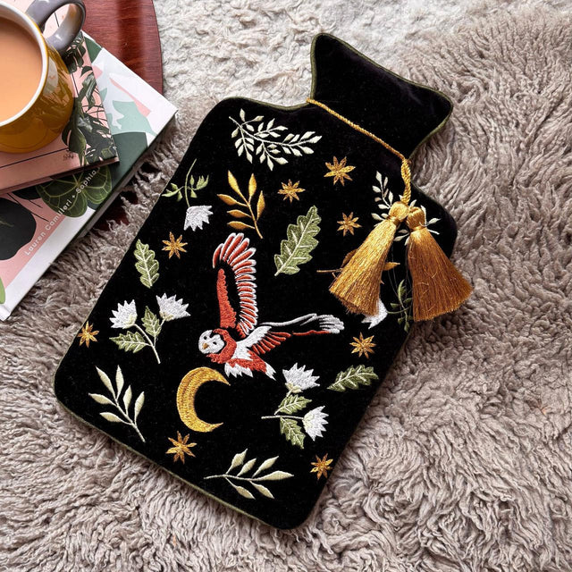 Secret Garden Owl Hot Water Bottle