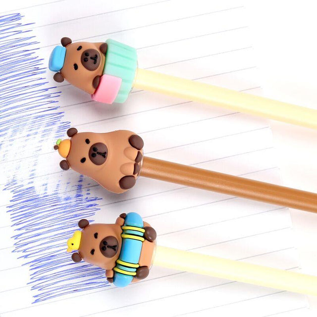 Capybara Topper Inkredible Erasable Pen Close Up