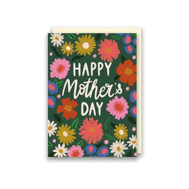Green Watercolour Floral Mother's Day Card