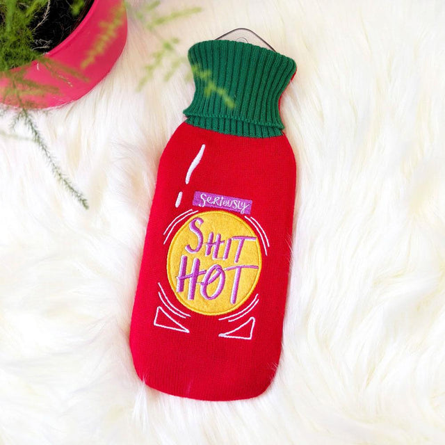 Small Talk 'Shit Hot' Hot Water Bottle