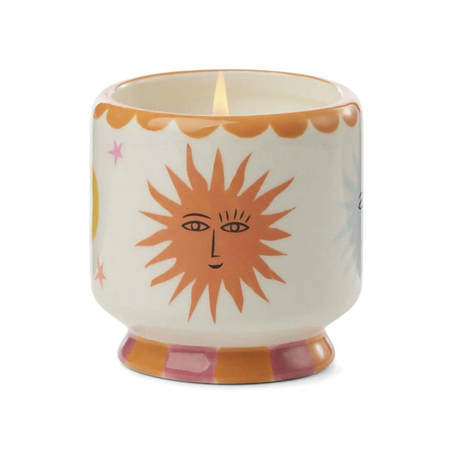 Orange Blossom Sun Ceramic Candle