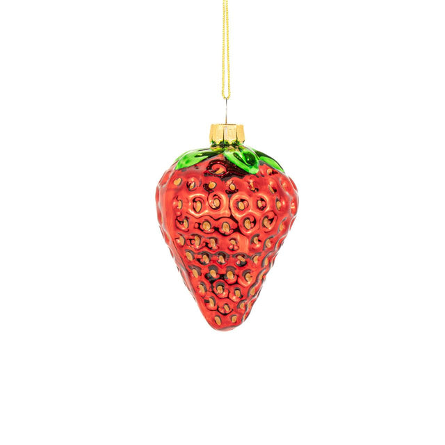 Strawberry Glass Bauble