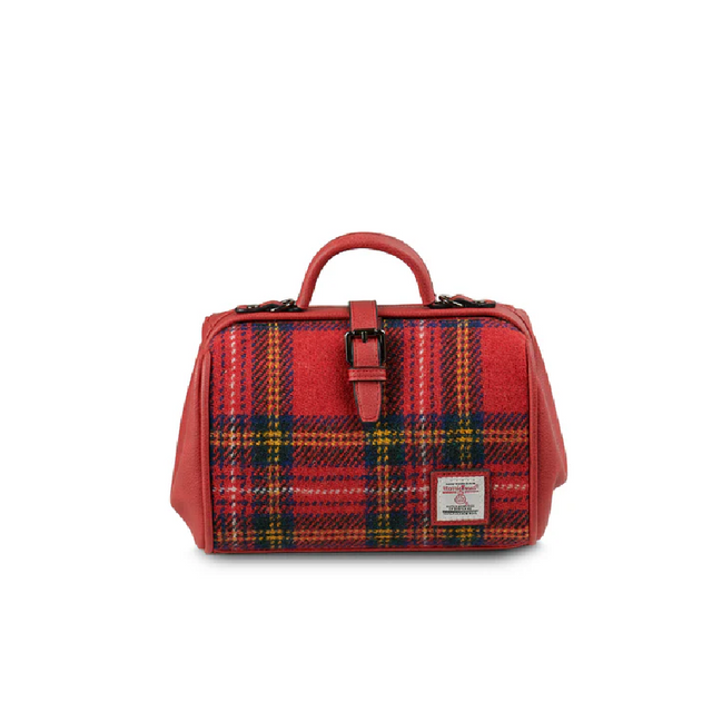 Royal Stewart Harris Tweed Medium Doctor Bag Front Facing