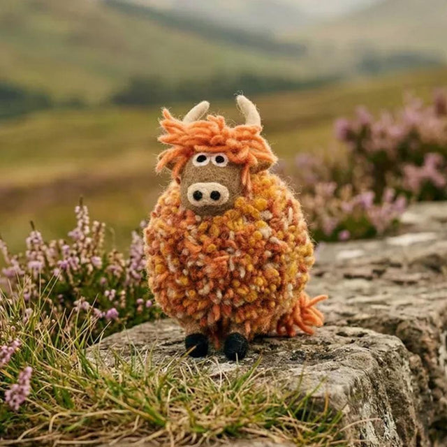 Duncan the Highland Cow Felt Decoration