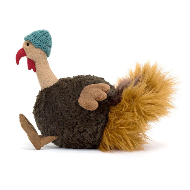 Jellycat Theo Turkey Soft Toy Side Facing