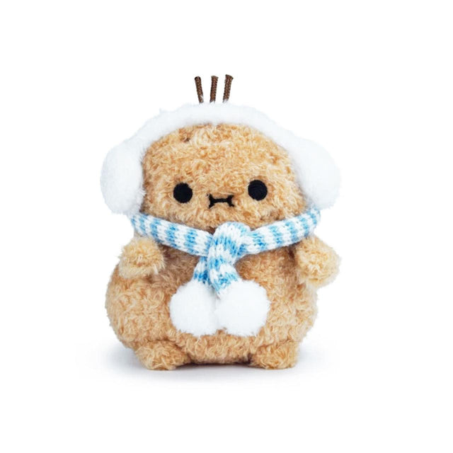 Frosty Blue Scarf Ricespud Mini Sitting Plush