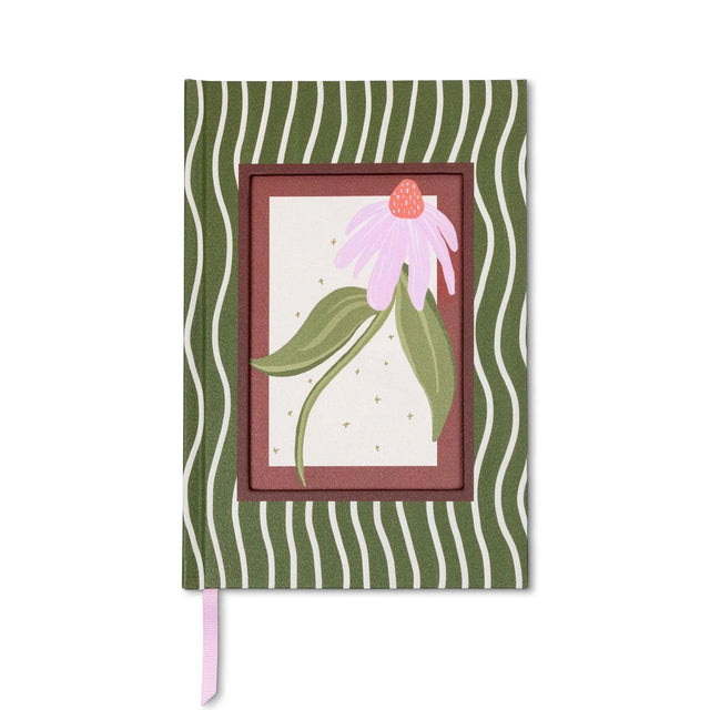 Coneflower Framed Floral Journal