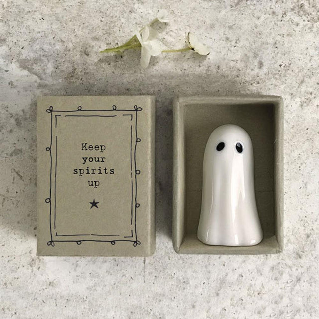 Spirits Up Ghost Porcelain Matchbox Decoration