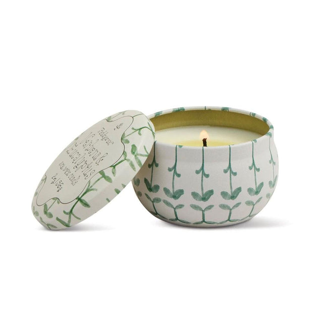 Verbena & Lemongrass Tulip Tin Candle