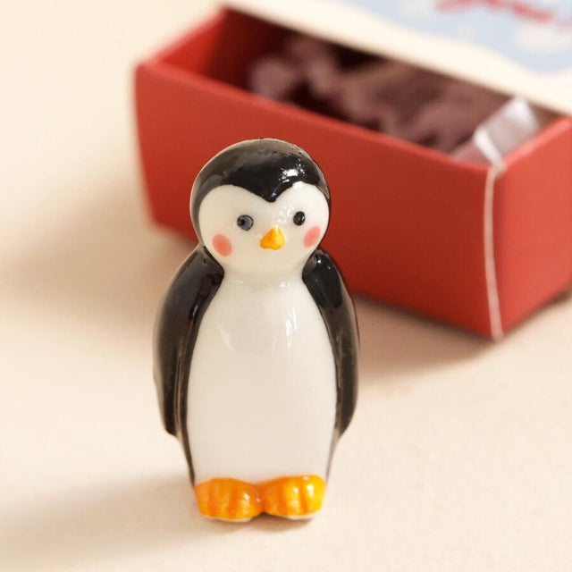 Penguin Matchbox Ceramic Token