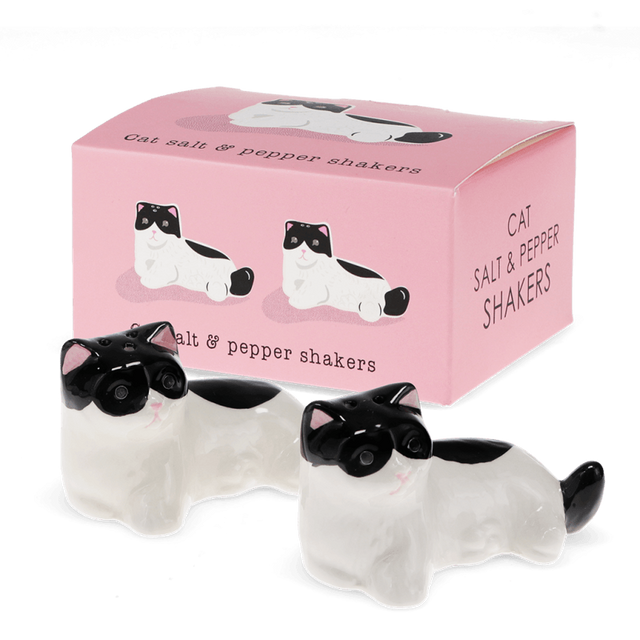 Cats Ceramic Salt and Pepper Shakers