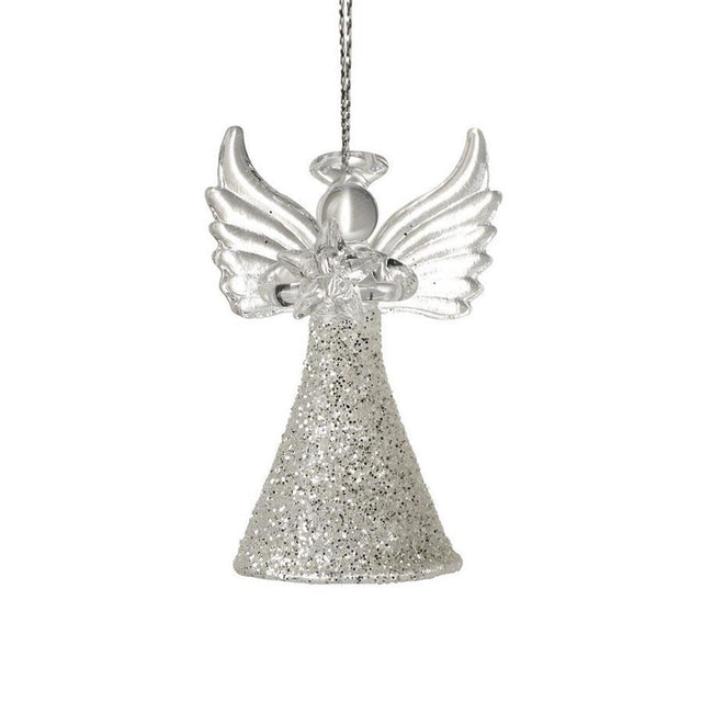 Small Glass Angel Hanging Decoration