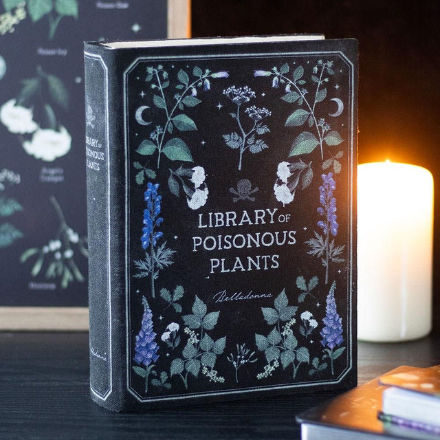 Poisonous Plants Gothic Book Shaped Storage Box