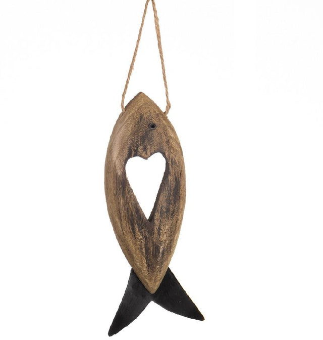 Small Have a Heart Fish Hanging Decoration