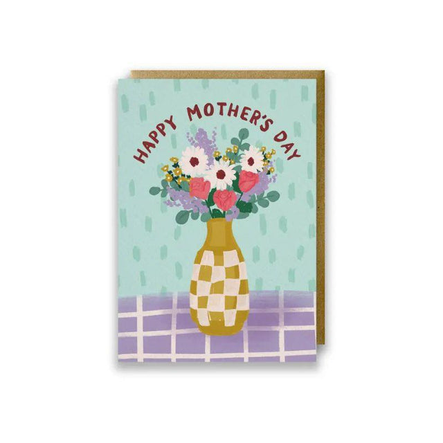 Mother's Day Yellow Vase Card