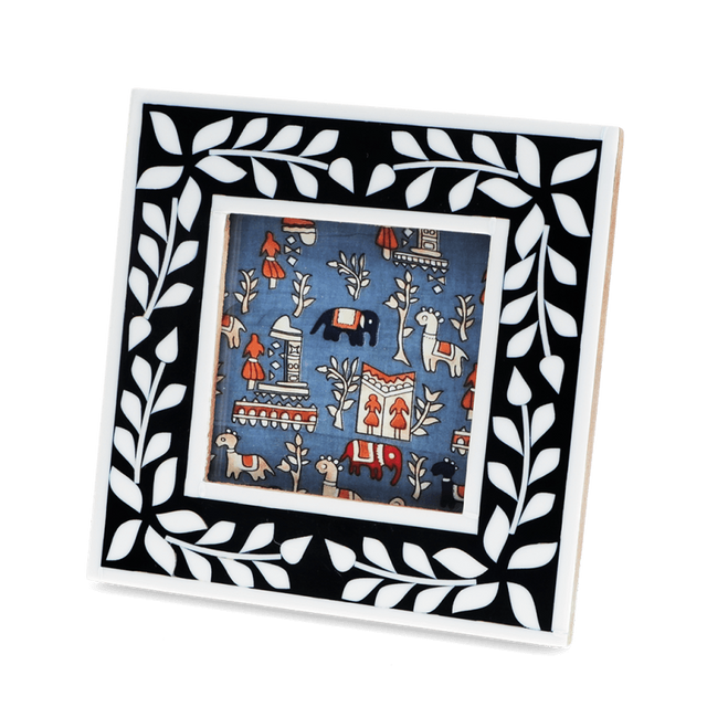 Square Navy Blue Resin Picture Frame
