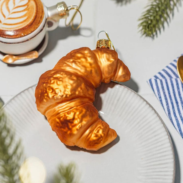 Croissant Glass Bauble