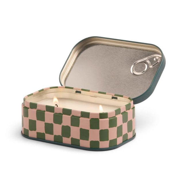 Wild Mushroom Printed Tin Candle