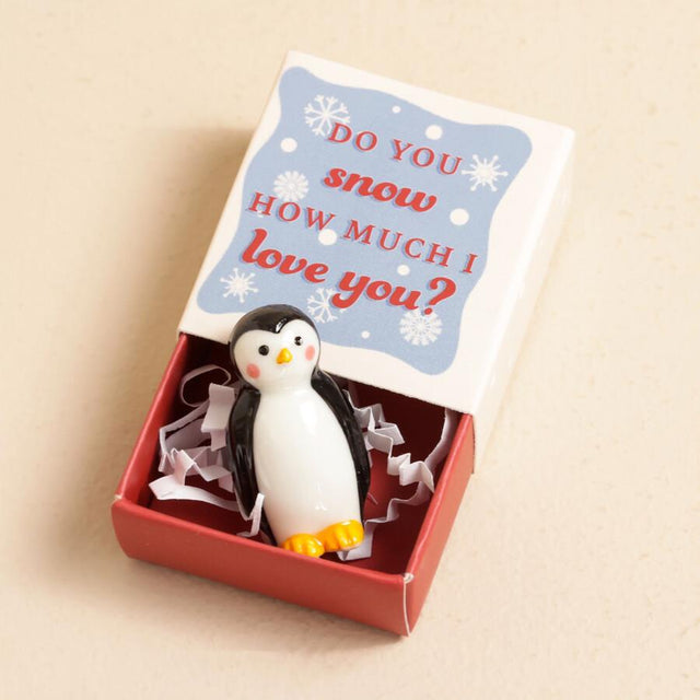 Penguin Matchbox Ceramic Token