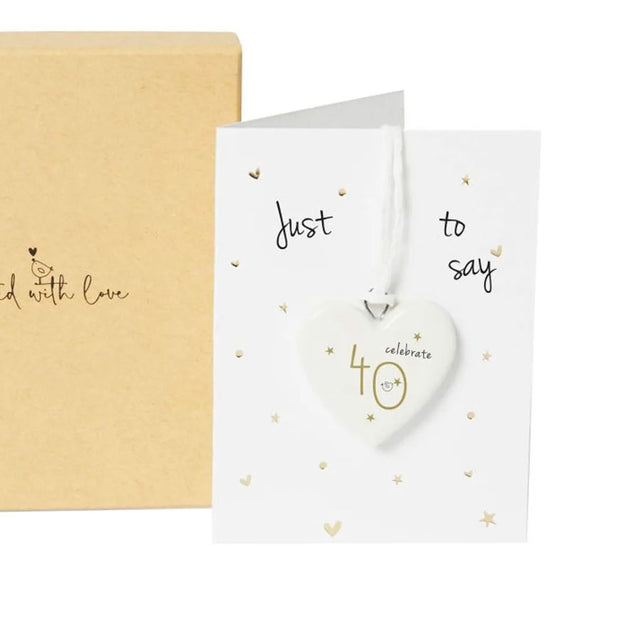 40th Ceramic Decoration in Gift Box