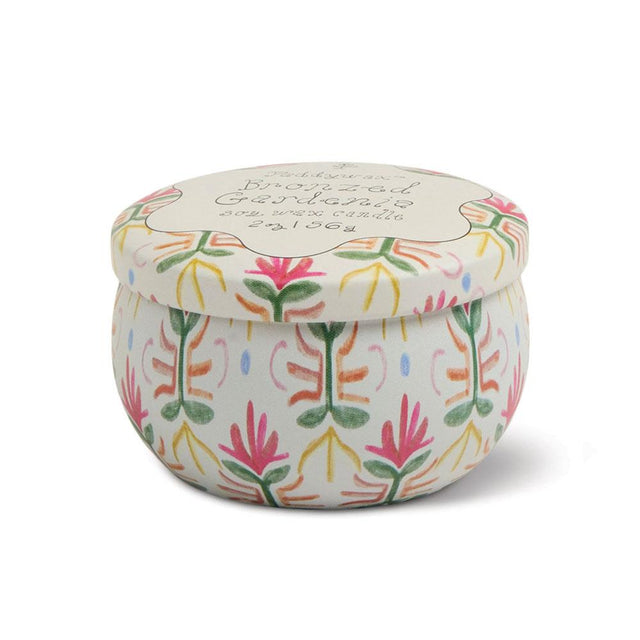 Bronzed Gardenia Tulip Tin Candle